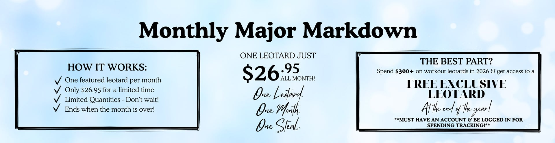 Monthly Major Markdown Leotard Monthly Major Markdown Leotard
