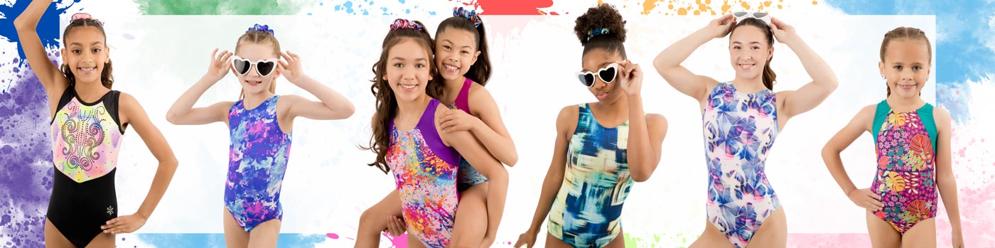 Colorburst Gymnastics Leotards Colorburst Gymnastics Leotards