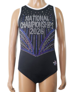 National Gymnastics Championships Leotard - black - 2026 - Front