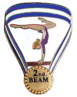 2nd Place Beam Pin - 1607
