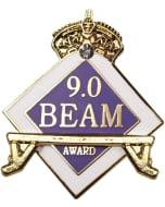 9.0 Beam Girls Gymnastics Pin - 1440