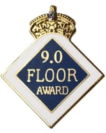 9.0 Floor Girls Gymnastics Pin - 1443