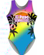 El Paso Beach Days Gymnastics Leotard | LIMITED EDITION DESIGN - Front