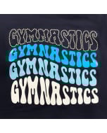 Repeating Gymnastics Sweatshirt for Girls - Navy Blue