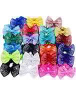 Rhinestone Bow Scrunchies