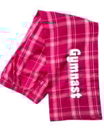 Bright Pink Flannel Gymnastics Pants for Girls
