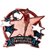 Xcel Bronze State Championships Gymnastics Pin