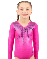 Cascade Gymnastics Competition Leotard - Pink - Front