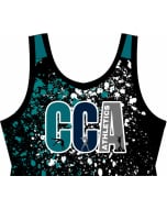 CCA Athletics Cheer Crop Top - Front - Black