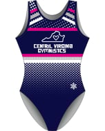 Central Virginia Gymnastics | Retro Gymnastics Leotard - Navy Blue