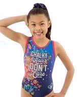 Chalky Hair Gymnastics Leotard Front - Express Yourself Leotard Collection