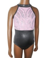 Charmed Gymnastics Leotard - Orchid/Gunmetal - Front