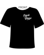 Gym Kidz Custom Gymnastics Coach Shirt - Black - Front
