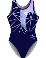 Creslyn Brose Gymnastics Leotard - Front - Blue and Purple
