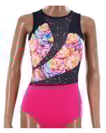 Daring Raspberry Gymnastics Leotard - Front