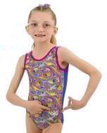 Dino Love Gymnastics Workout Leotard Front