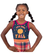It's Fall Y'all Gymnastics Leotard - Front