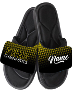 Franklin High School Personalized Gymnastics Sandals | Gymnastics Slides - Black
