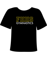 Franklin High School Gymnastics T-Shirt | Gymnastics Shirt - Black
