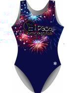 El Paso Fireworks Gymnastics Leotard | LIMITED EDITION Leotard - Front - Blue