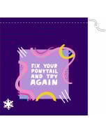Fix your ponytail gymnastics grip bag - purple - front