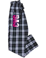 Central Virginia Black/White Gymnastics Flannel Pants - Black/White