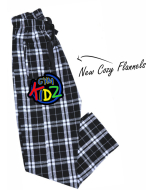 Gym Kidz Black and White Gymnastics Flannel Pants
