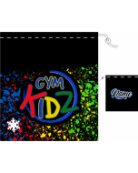Gym Kidz Personalized Gymnastics Grip Bag | Splatter - Black
