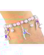 Gymnast 6 Charm Bracelet