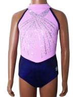 Admired Gymnastics Leotard - Lavender/Midnight Magic - Front