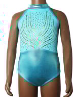 Beloved Gymnastics Leotard - Marine Blue - Front