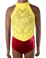 Vibrant Gymnastics Leotard - Yellow