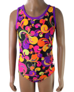 Tropical Twist - Purple Gymnastics Leotard
