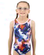 Independence Gymnastics Leotard | Training Leotard - Red White Blue Front