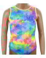 Kaleidoscope Gymnastics Leotard - Front - Multi Colored