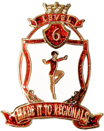 Level 6 Made Regionals Gymnastics Pin
