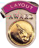 Layout Award Gymnastics Pin