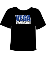 VEGA | Custom Gymnastics T-Shirt - Black/Blue