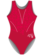Mahleea Werline Signature Gymnastics Leotard 2 - Front - Red
