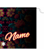 Dark Floral Gymnastics Grip Bag