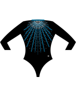 Old Town Gymnastics Custom Competition Leotard - Front - Black