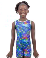 Pawsitive Vibes Gymnastics Biketard - Front