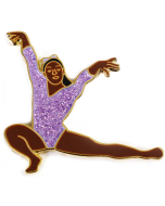 Simone Wolf Turn Gymnastics Pin - 3520