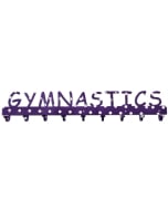 Gymnastics in 9" Purple with white dot medal rack