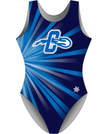 Central Crossing High School | Rays Gymnastics Leotard - Front - Blue