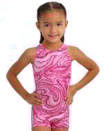 Razzleberry Girls Gymnastics Biketard | Pink