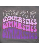 Repeating Gymnastics Sweatshirt for Girls and Women - Grey/Pink/Purple