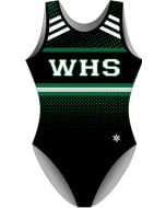 Westland High School | Retro Gymnastics Leotard - Front - Black