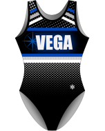 VEGA | Retro Gymnastics Leotard - Front - Black