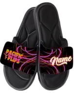 Pacific Flips Personalized gymnastics Sandals w/Name - Black